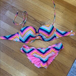 Victoria's Secret Multicolor Bikini top and bottom